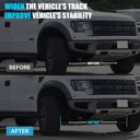 6x5.5 Wheel Spacers 6x139.7 1.5 inch Hubcentric 78.1mm Hub Bore M14x1.5 Studs For Chevy Silverado GMC Sierra Black 4pcs