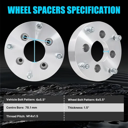 1.5 inch 4x110 to 4x156 Wheel Adapters For Honda Yamaha Suzuki ATV 90mm Hub Bore 2pcs