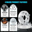 1.5 inch 4x110 to 4x156 Wheel Adapters For Honda Yamaha Suzuki ATV 90mm Hub Bore 2pcs