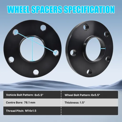 5x130 Wheel Spacers 15mm  M14x1.5 Studs 71.5mm Center Bore For Audi Q7 Porsche 911 4pcs