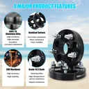 5x100 to 5x114.3 Wheel Adapters 25mm M12x1.25 Studs 56.1mm Center Bore For Subaru Impreza Forester 1998-2018 4pcs