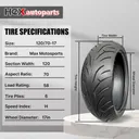 Front And Rear Motorcycle Tires 120 70 17 & 190 50 17 For CBR1000RR GSXR 750 Ninja ZX10R