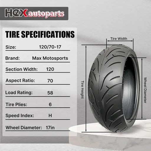 Front And Rear Motorcycle Tires 120 70 17 & 190 50 17 For CBR1000RR GSXR 750 Ninja ZX10R