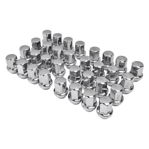 14x1.5 Chrome Lug Nuts For Chevy Silverado 2500 1999-2018 32pcs