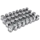9/16-18 Chrome Lug Nuts For Dodge Ram 2500 3500 1994-2011 Durango Dakota 32pcs