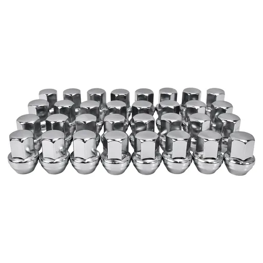 9/16-18 Chrome Lug Nuts For Dodge Ram 2500 3500 1994-2011 Durango Dakota 32pcs