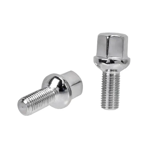 12x1.5 Chrome Lug Bolts 28mm Shank Ball Seat For Mercedes Benz SL320 500 20pcs