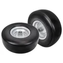 2pcs 13x5x6 Flat Free Tire And Wheel With 3.3"-5.8" Centered Hub 3/4" or 5/8" Bearing For Lawn Mower Garden Tractor