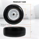 2pcs 13x5x6 Flat Free Tire And Wheel With 3.3"-5.8" Centered Hub 3/4" or 5/8" Bearing For Lawn Mower Garden Tractor