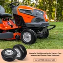 2pcs 13x5x6 Flat Free Tire And Wheel With 3.3"-5.8" Centered Hub 3/4" or 5/8" Bearing For Lawn Mower Garden Tractor