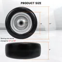 2pcs 11x4x5 Flat Free Tire And Wheel With 3.4"-5.98" Centered Hub 1/2" or 5/8" Bearing For Zero Turn Mowers