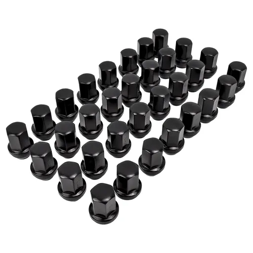14x1.5 Black Lug Nuts For Chevy Silverado 2500 3500 HD C2500 Suburban 32pcs