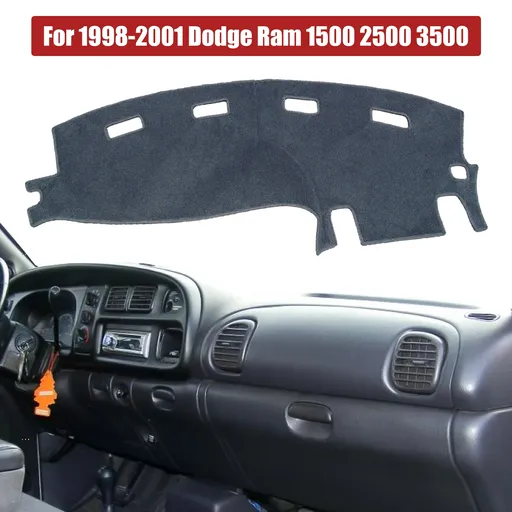 1998-2001 Dodge Ram 1500 2500 3500 Dash Mat Carpet Dashboard Cover Gray