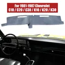 1981-1987 Chevy C10 Dash Mat Carpet Dashboard Cover Gray