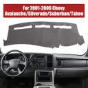 2001-2006 Chevy Silverado 1500 2500 Tahoe Dash Mat Carpet Dashboard Cover Gray