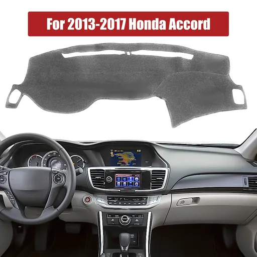 2013-2017 Honda Accord Dash Mat Carpet Dashboard Cover Gray