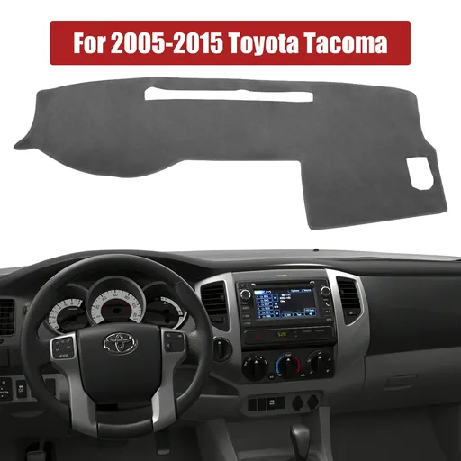 Dash Mat Carpet Dashboard Cover For 2005-2015 Toyota Tacoma Truck Gray