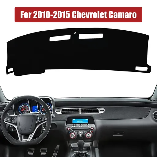 2010-2015 Chevy Camaro Dash Mat Carpet Dashboard Cover Black