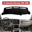 1999-2006 Chevy Silverado Dash Mat Carpet Dashboard Cover Black