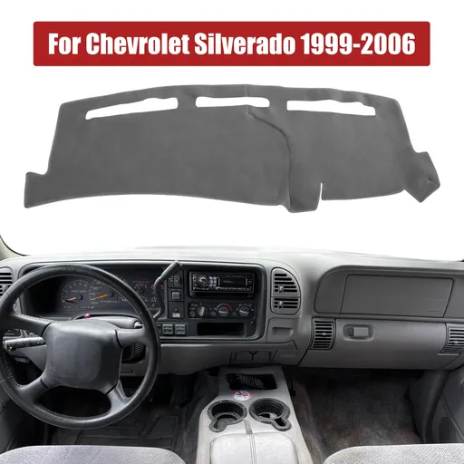 Dash Mat Carpet Dashboard Cover For 1999-2006 Chevy Silverado Gray