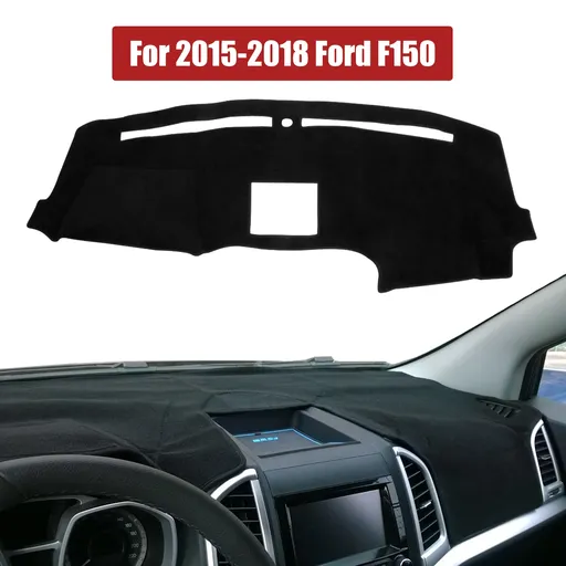 2015 2016 2017 Ford F150 Dash Mat Carpet Dashboard Cover Black