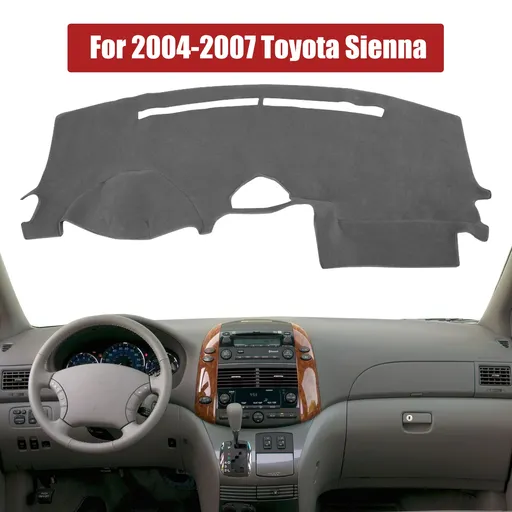 2004-2007 Toyota Sienna Dash Mat Carpet Dashboard Cover Gray