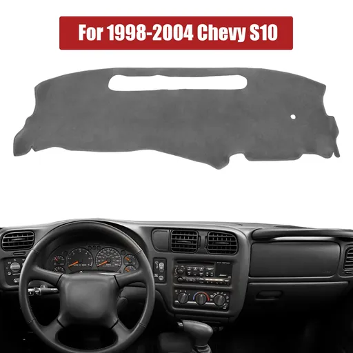 1998-2004 Chevy S10 Dash Mat Carpet Dashboard Cover Pick Up Gray