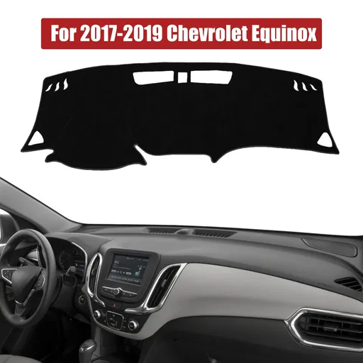 2017 2018 2019 Chevy Equinox Dash Mat Carpet Dashboard Cover Black