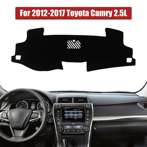 2012-2017 Toyota Camry Dash Mat Carpet Dashboard Cover 2.5L Black
