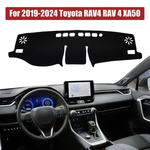 2019 2020 Toyota RAV4 XA50 Dash Mat Carpet Dashboard Cover Black