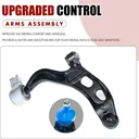 2010 2011 2012 Ford Flex Taurus Lincoln MKS Front Lower Control Arms With Ball Joints