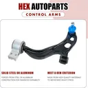 2010 2011 2012 Ford Flex Taurus Lincoln MKS Front Lower Control Arms With Ball Joints