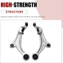Front Lower Control Arms With Ball Joints For Nissan Quest 2011-2017 2pcs