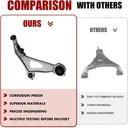 Front Lower Control Arms With Ball Joints For Infiniti QX60 2014-2022 Nissan Pathfinder 2013-2020 2pcs