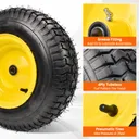 2pcs 16x6.5x8 Turf Tire With 3.3" Hub 3/4" Bearing For Lawn Mower Garden Tractor