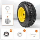 2pcs 16x6.5x8 Turf Tire With 3.3" Hub 3/4" Bearing For Lawn Mower Garden Tractor