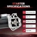 Starter For Acura MDX 2007 2008 2009 V6 3.7L 1.8KW 12V CCW 19Teeth 428000-4120