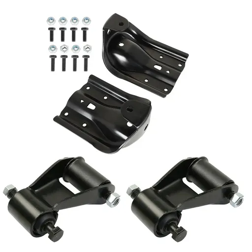 Rearward Leaf Spring Shackle And Bracket Kit For Chevy GMC K1500 K2500 K3500 1988-1997