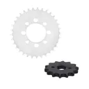 Black Drive Chain And Sprocket Set For Kawasaki KLX 110 2002-2009
