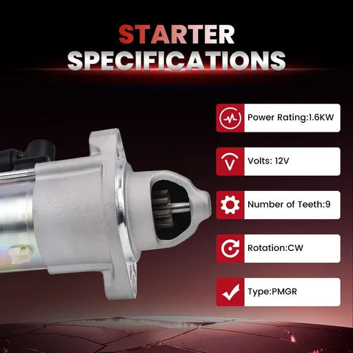 Starter For Honda Accord 2013-2017 CR-V 2015-2016 L4 2.4L 31200-5A2-A51