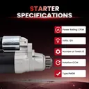 Starter For Nissan Altima 2007-2013 2.5L 23300-JA00A 19060