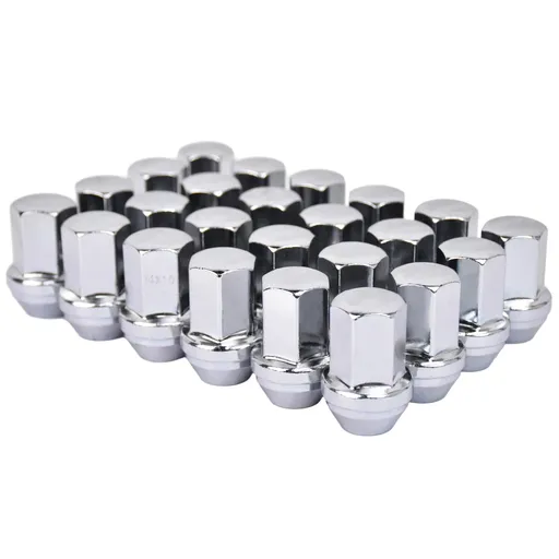 14 x 1.5 Chrome Lug Nuts 1.78" Height 7/8" Hex For Chevy Silverado Tahoe Suburban 24s