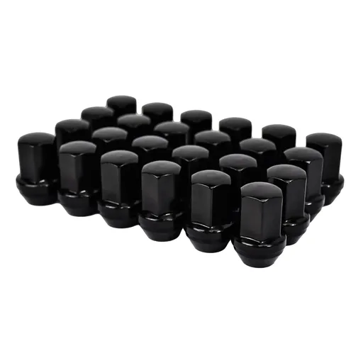 14 x 1.5 Black Lug Nuts 1.78" Height 7/8" Hex For Chevy Silverado Tahoe Suburban 24pcs