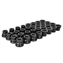 14 x 1.5 Black Flat Seat Open End Lug Nuts For Ford F250 F350 Super Duty 32pcs