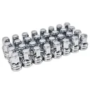 14 x 1.5 Chrome Flat Seat Lug Nuts For 2017-2024 F250 F350 Super Duty Replace HCPZ-1012-B HCPZ-1012-A 32cps