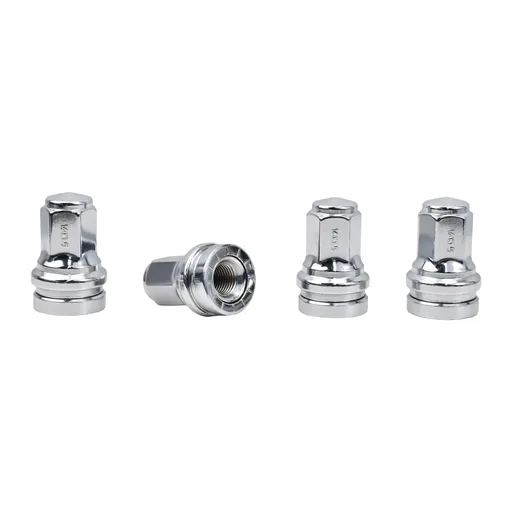 14 x 1.5 Chrome Flat Seat Lug Nuts For 2017-2024 F250 F350 Super Duty Replace HCPZ-1012-B HCPZ-1012-A 32cps