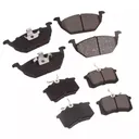 Front Rear Ceramic Brake Pads For VW Beetle Golf Jetta 8pcs