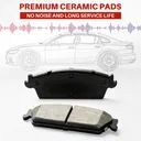 Front Rear Ceramic Brake Pads For Toyota Prius 2010-2022 Lexus CT200h 2011-2017 8pcs
