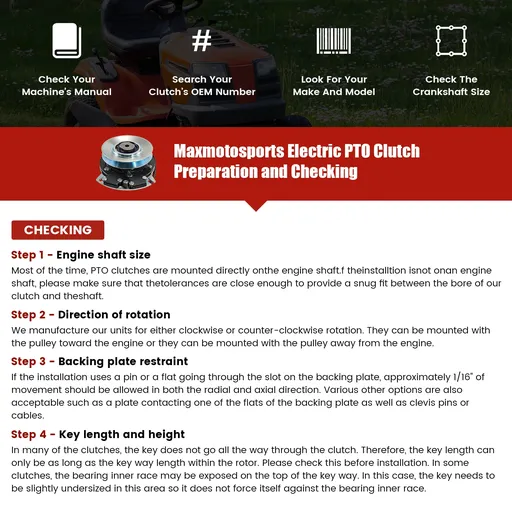 Maxmoto sports Electric PTO Clutch Installation1