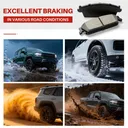 Front Rear Ceramic Brake Pads For GMC Acadia 2007-2016 Buick Enclave 2008-2017 Chevy Traverse 2009-2017 8pcs